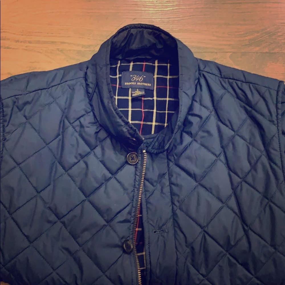 Brooks Brothers, Navy Quilted Vest